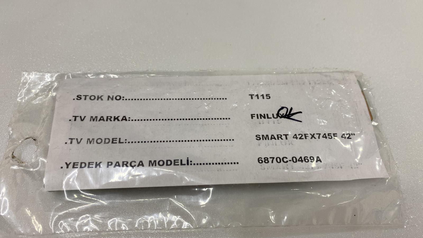 Finlux Smart 42fx745f T-Con Board 6870c-0469a