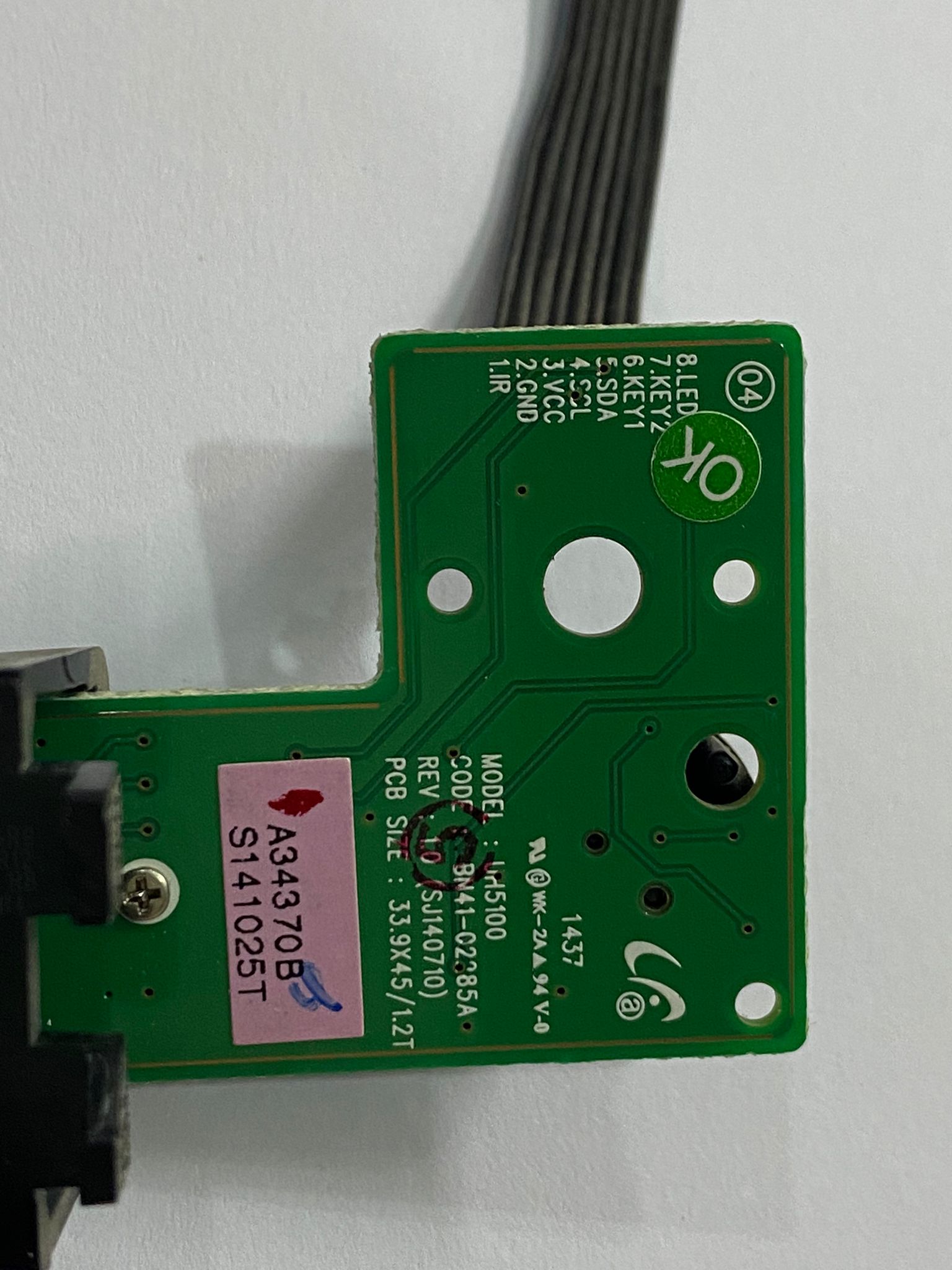 Samsung Ue40h5003 Kumanda Alıcı Gözü Bn41-02285a (Sj140710)