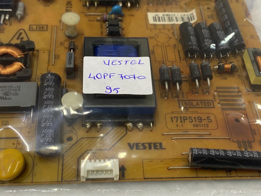 Vestel 40pf7070 Besleme Kartı 17ıps19-5 27133575 23121917