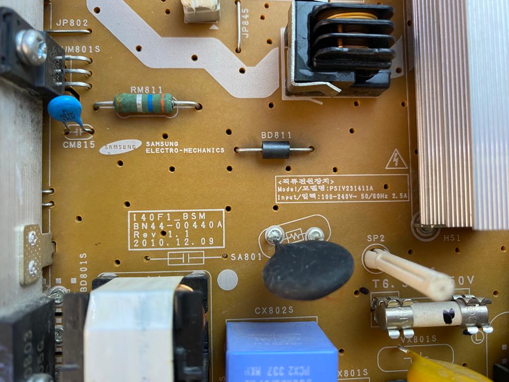 BN44-00440A I40F1_BSM Samsung LE40D550 Power