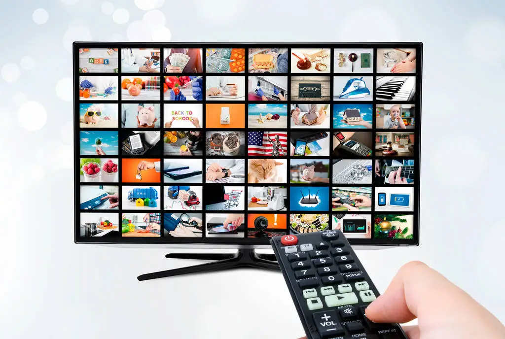 stock photo widescreen ultra high definition tv