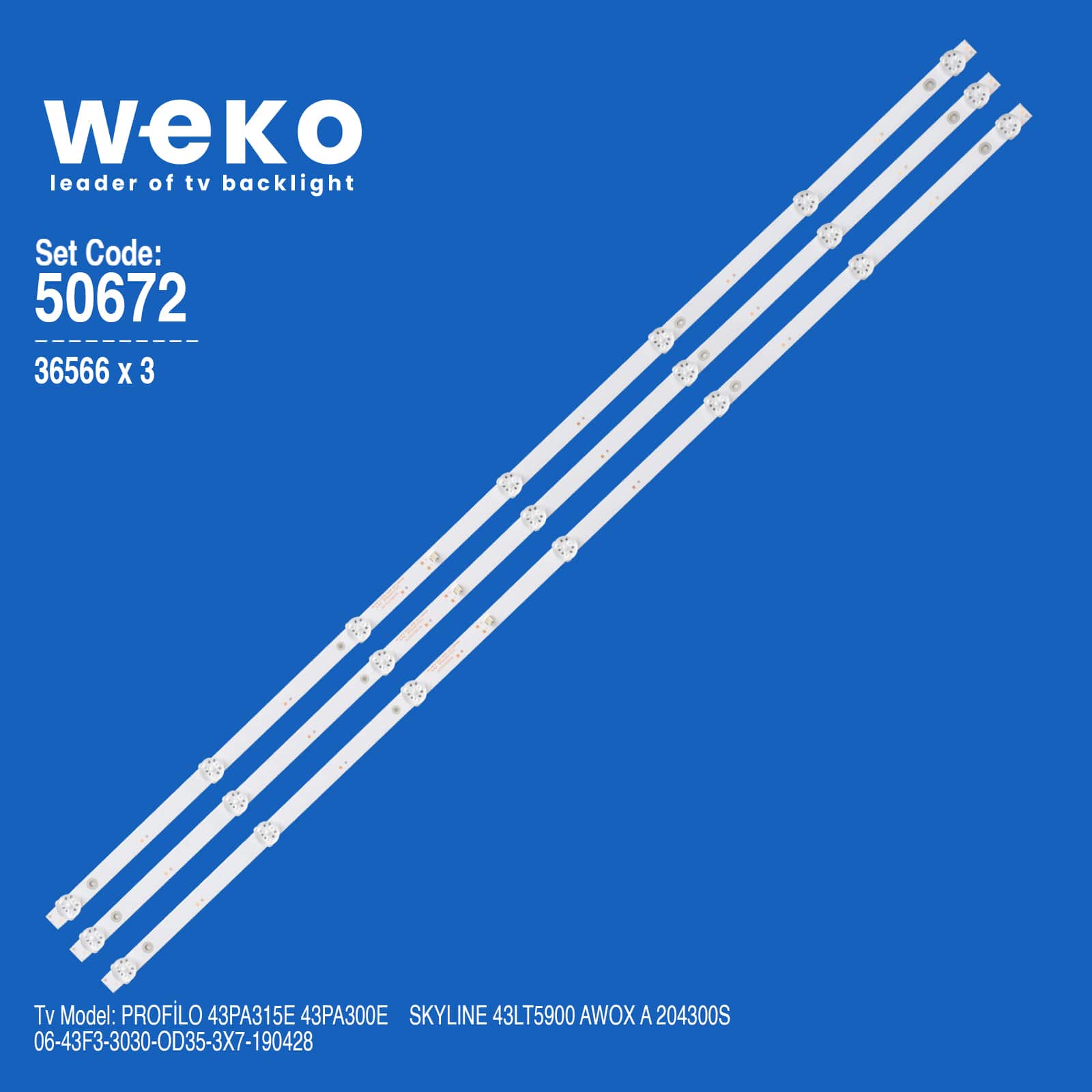 Profilo 43PA315E Led Bar Takımı