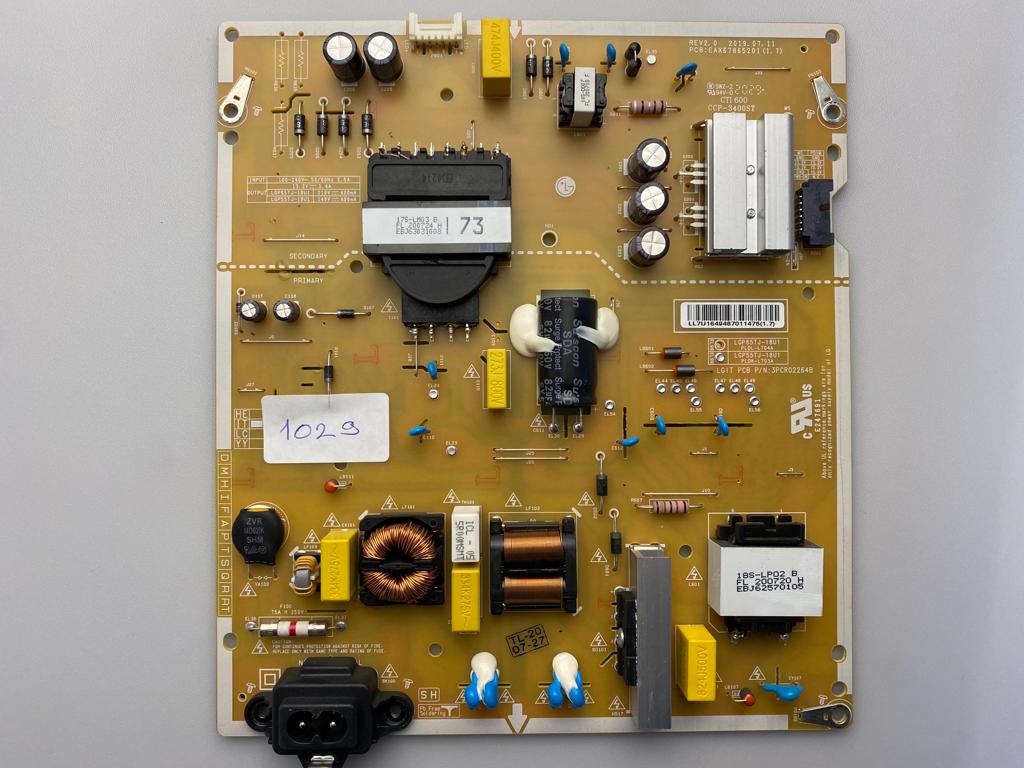 Lg 55UN71006LB Besleme Kartı EAX67865201