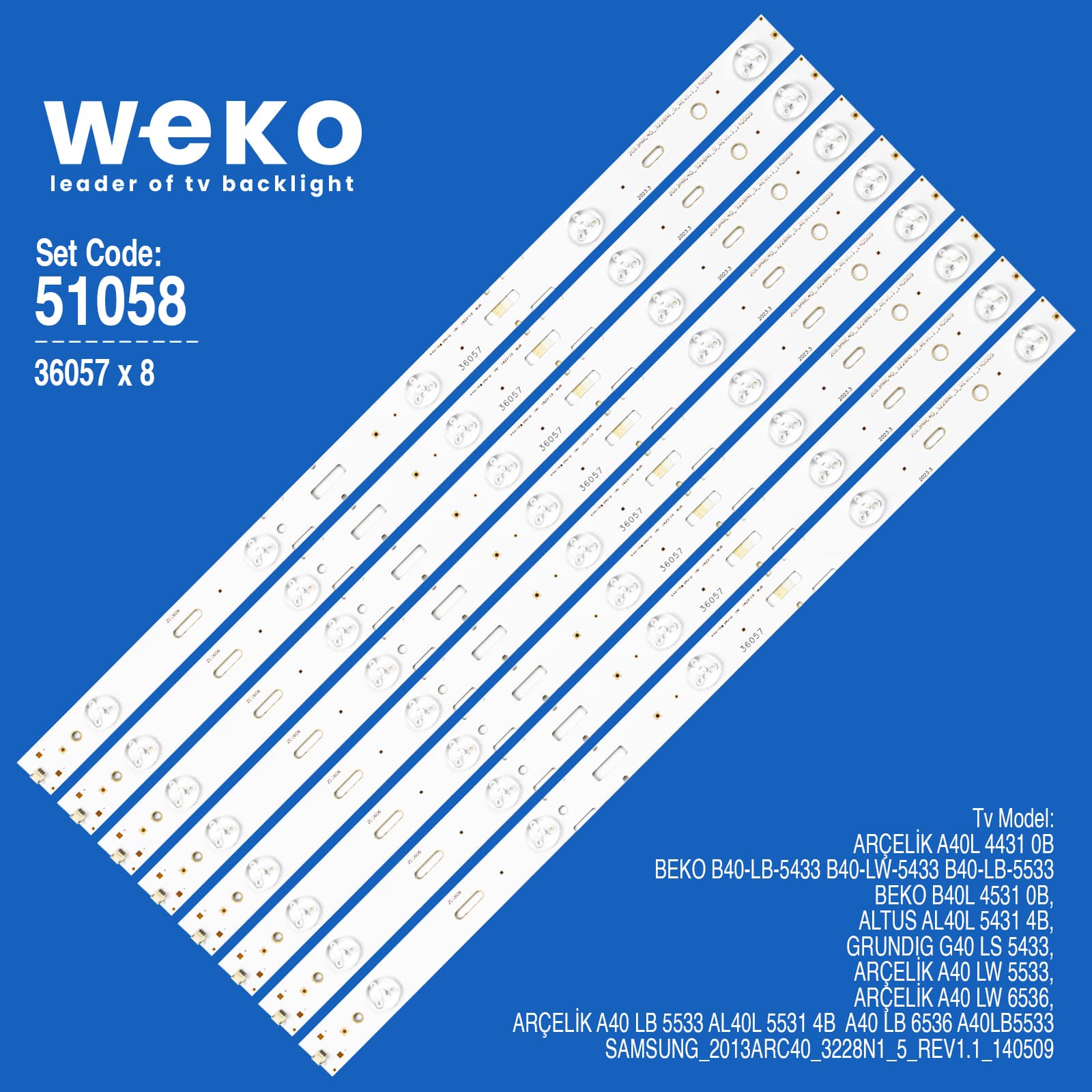 Beko B40-LW-5533 Led Bar Takımı