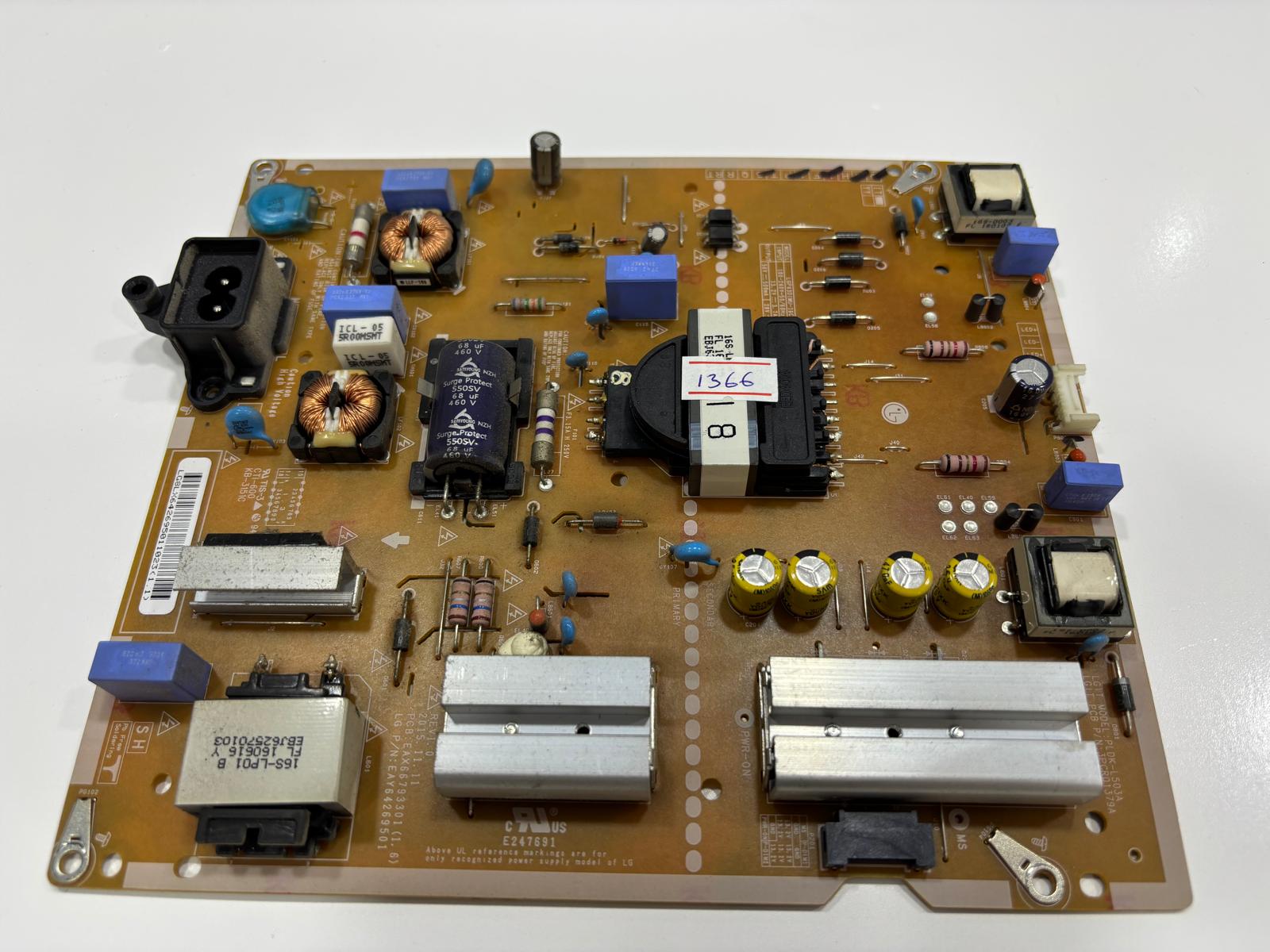 LG 43UH650V Besleme Kartı EAX66793301 (1.6)