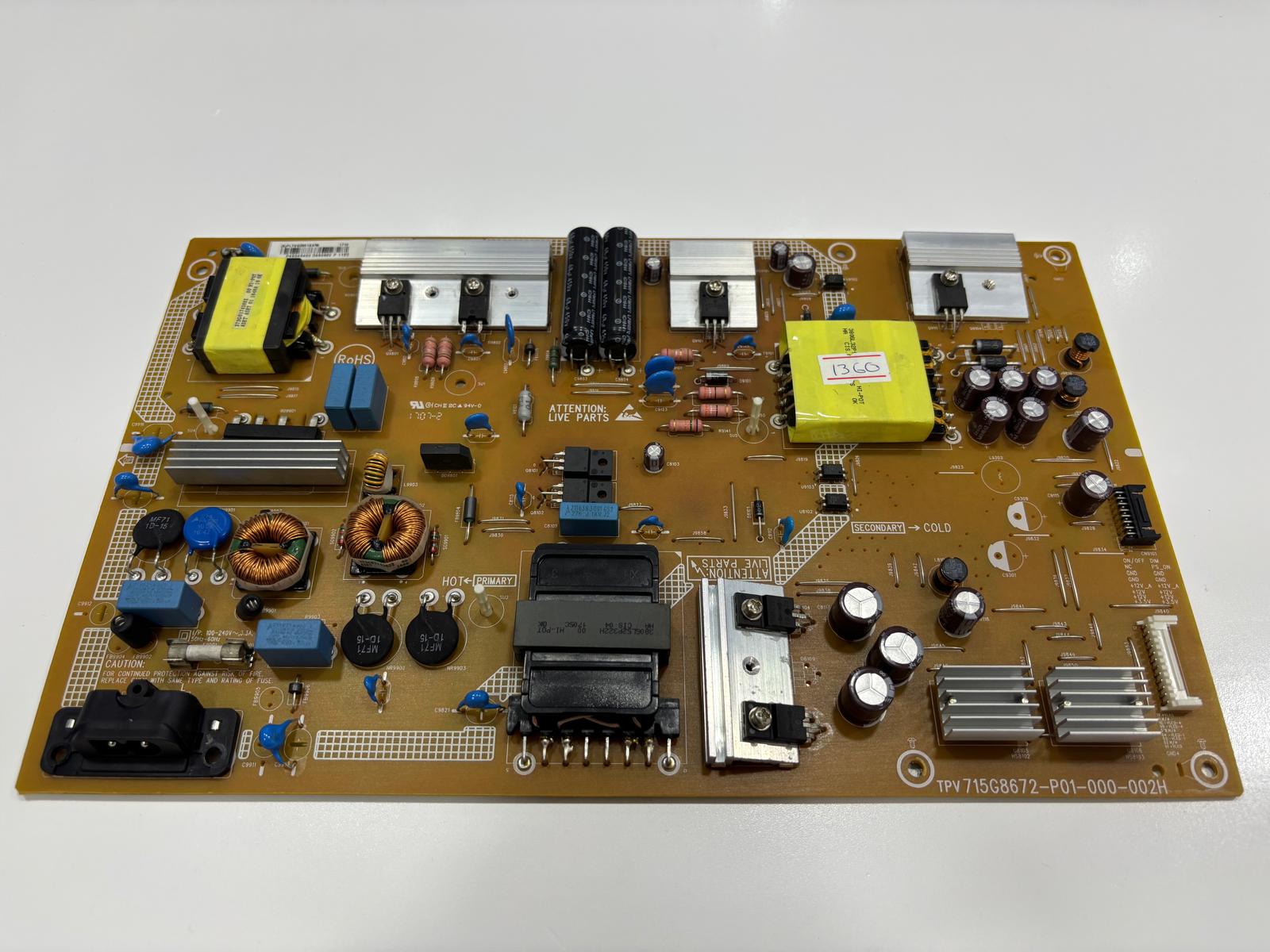 Philips 49PUS6412 Besleme Kartı 715G8672-P01-000-002H